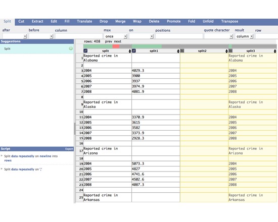 Stanford Vis Group: Data Wrangler