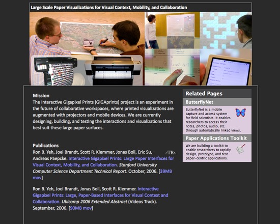 Stanford HCI Group: Gigapixel