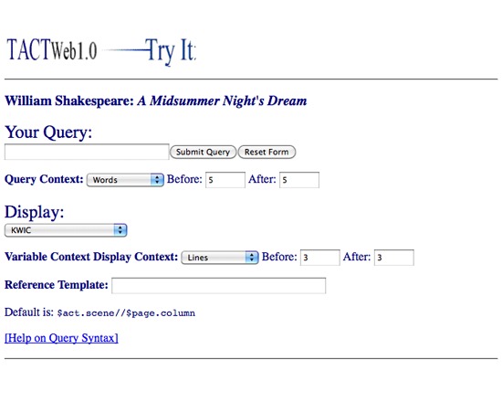 TACTweb 1.0