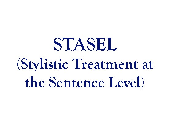 STASEL (Stylistic Treatment at the Sentence Level)
