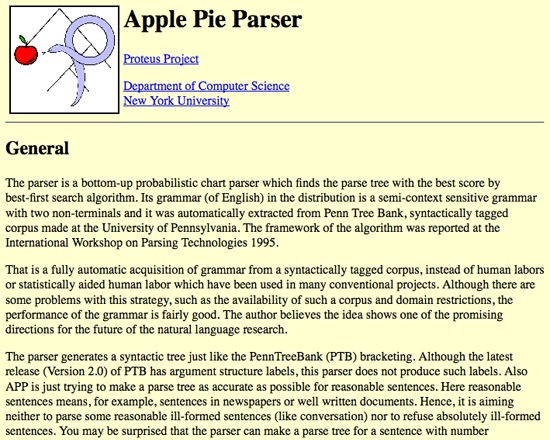 Apple Pie Parser
