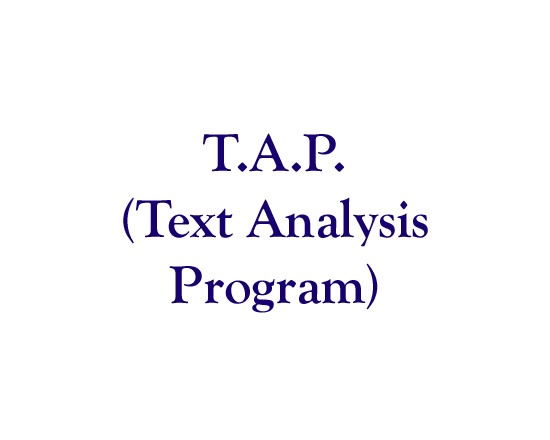 T.A.P (Text Analysis Program)