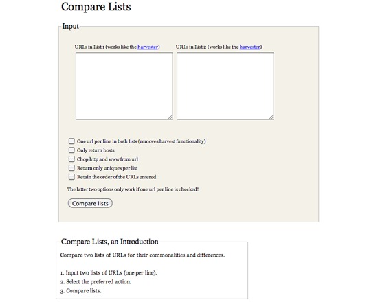 Compare Lists