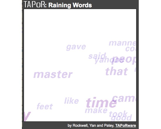 Raining Words - Other (TAPoR)