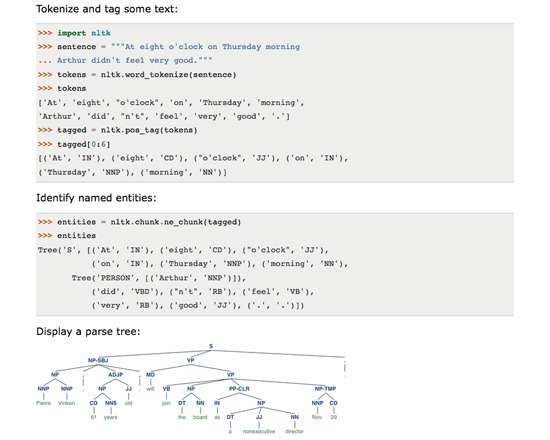 NLTK 3.3 (Natural Language Toolkit)