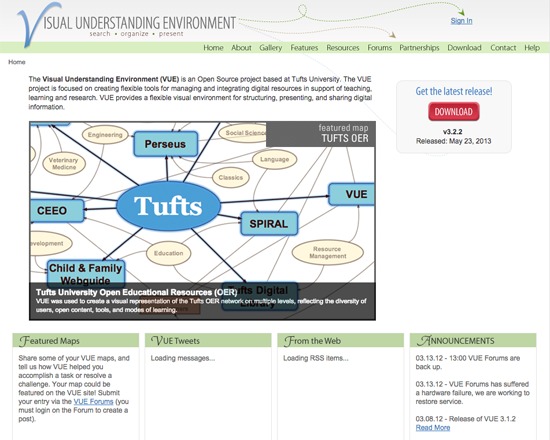 Visual Understanding Environment (VUE)