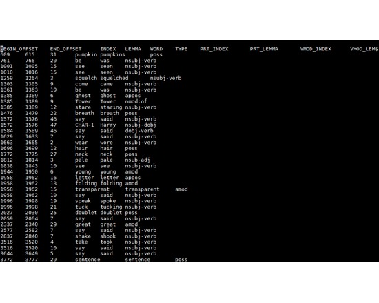 McGill Characterization Process - Collocate Parser