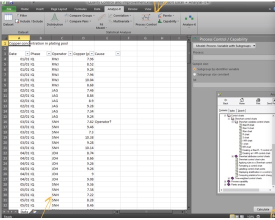 Analyse-it Quality Control & Improvement Edition