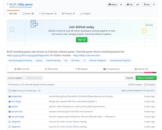 BLLIP Parser