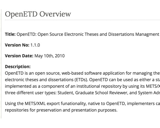 OpenETD